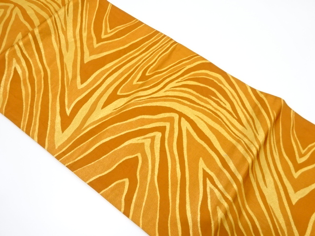 アンティーク　抽象模様織り出し袋帯（着用可）